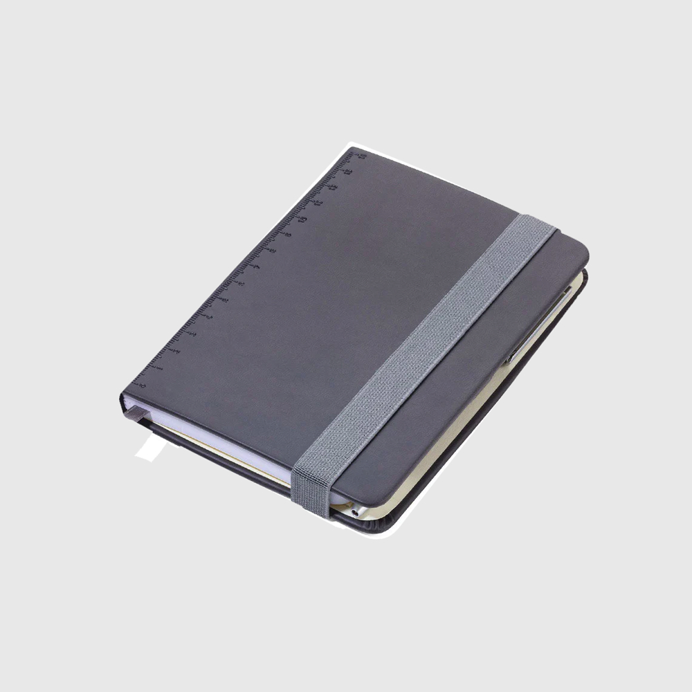 Notebook with Pen A6 Black/Gold